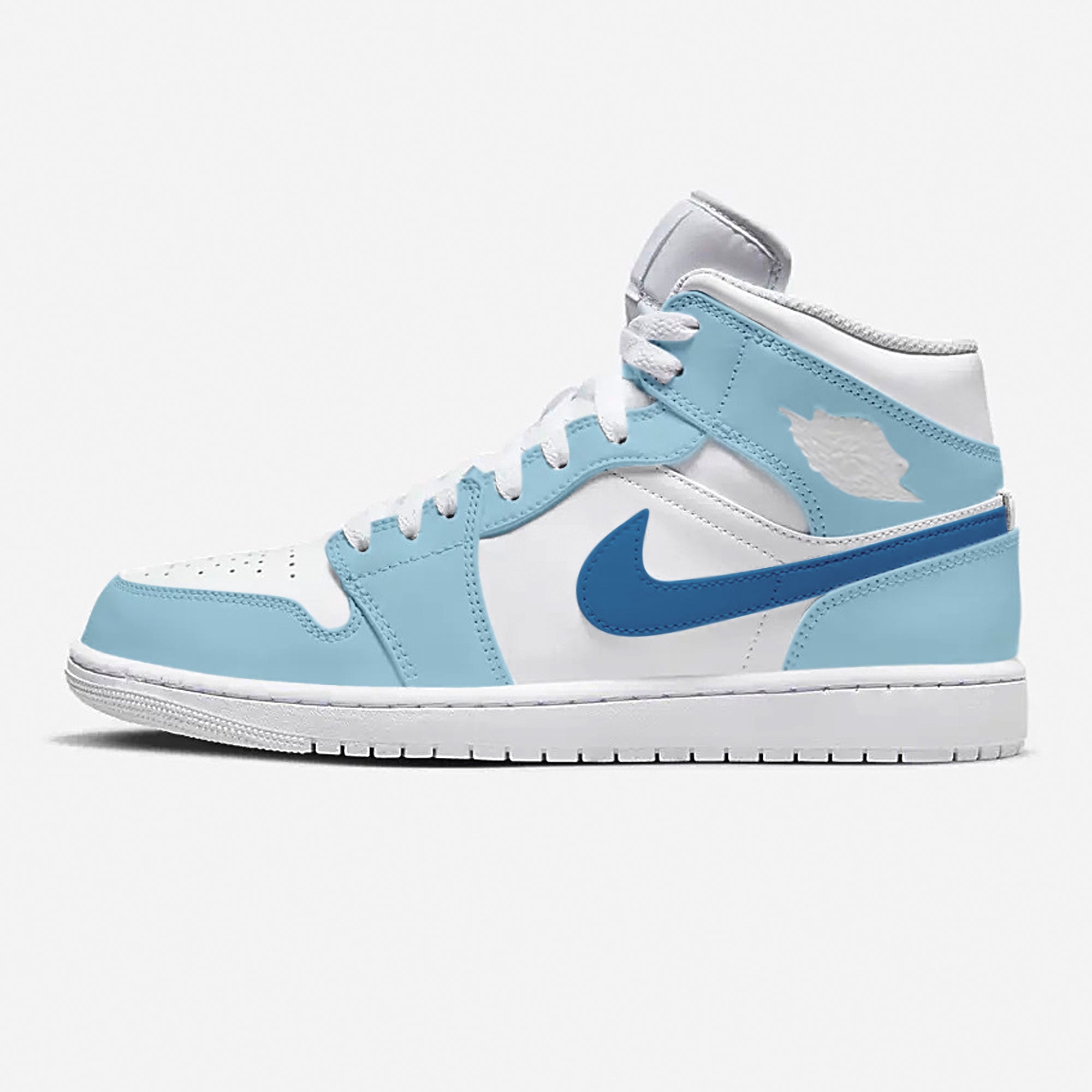 Light Blue Dark Blue AJ1 Mid - Bby Designs Co â bbydesignsco