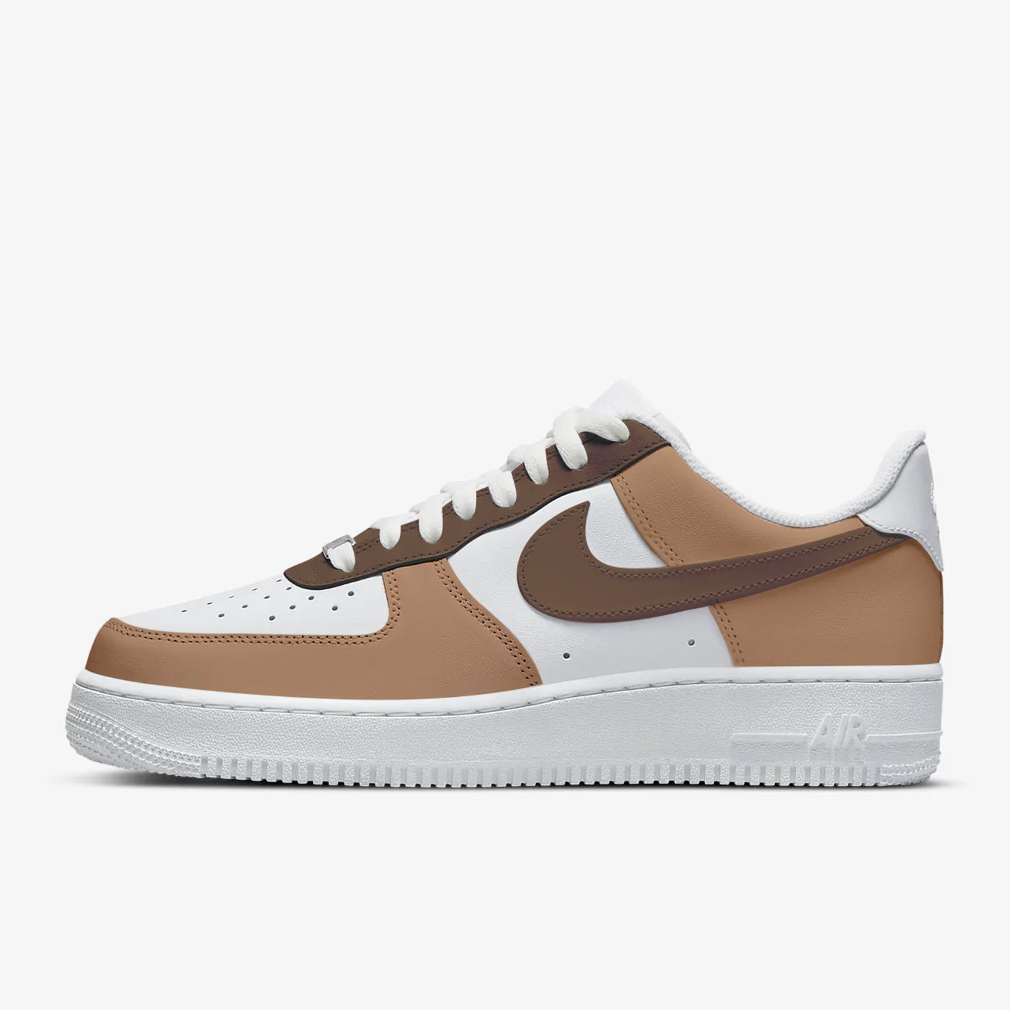 Custom sneakers af1 brown - bbydesignsco