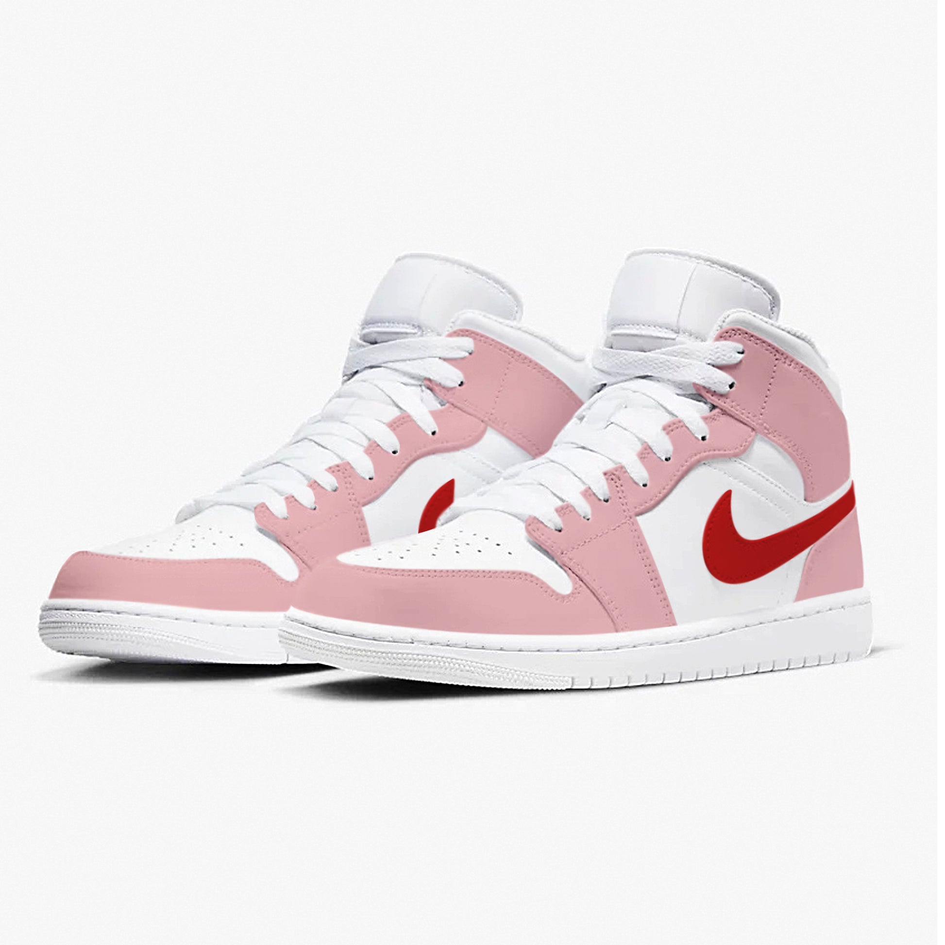 Painted Pink Custom Shoe Air Jordan 1