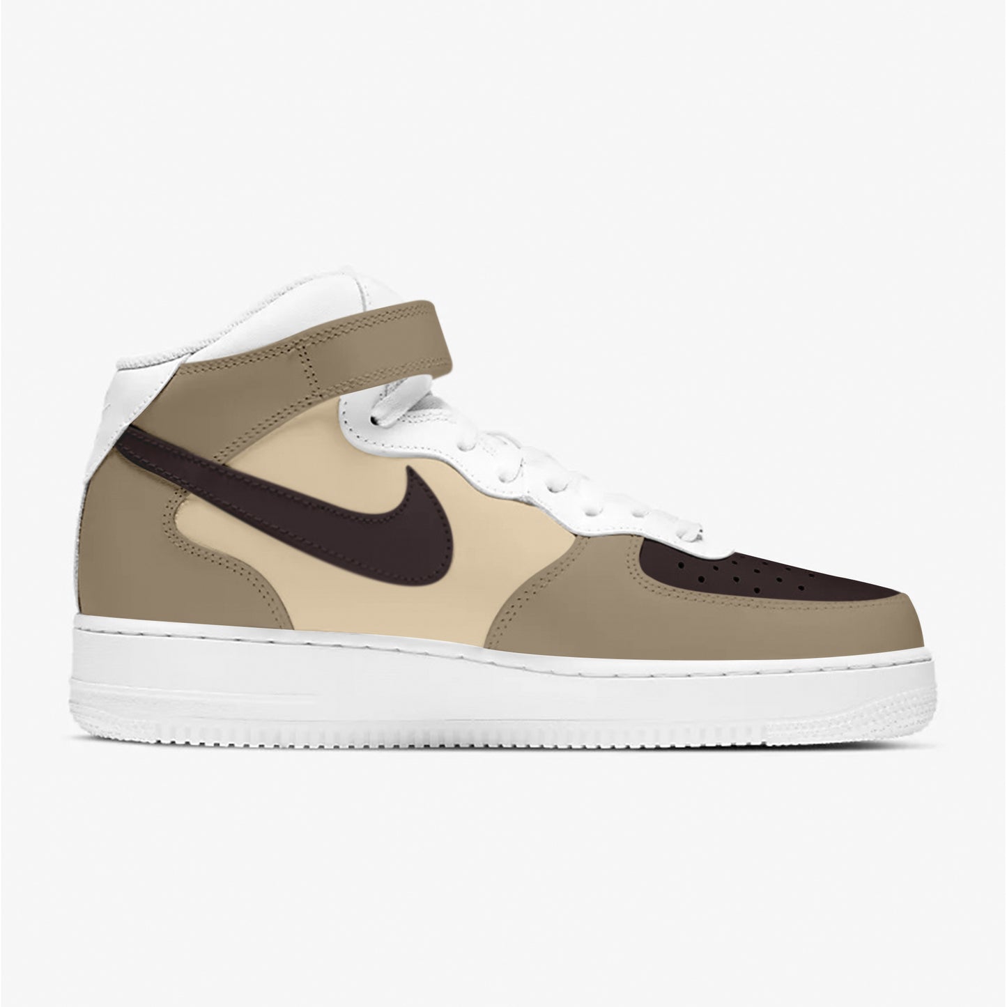 Moca & Dark Beige AF1 Mid