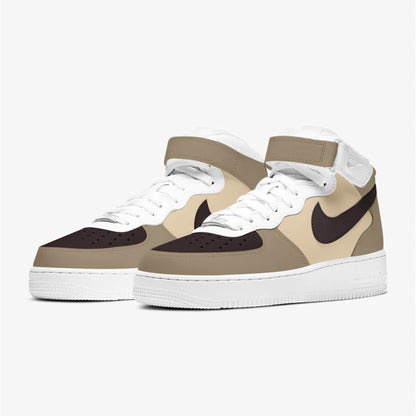 Moca & Dark Beige AF1 Mid