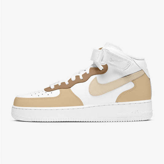 Customised Air Force 1 Creamy beige