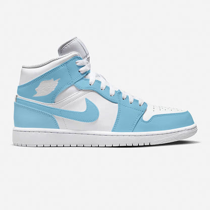 Painted Blue Custom Shoe Air Jordan 1
