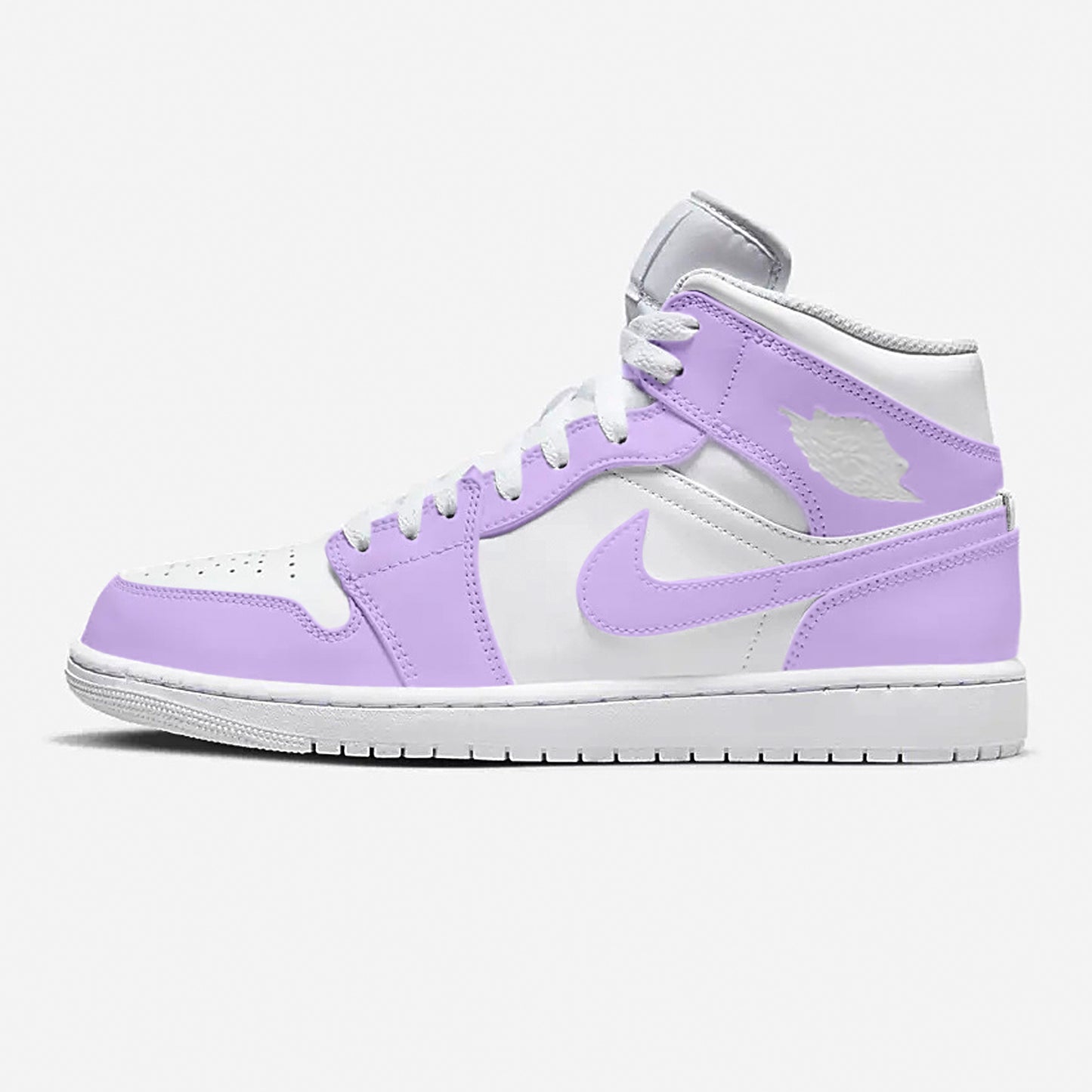 Lilac Purple AJ1 Mid Bby Designs co – bbydesignsco