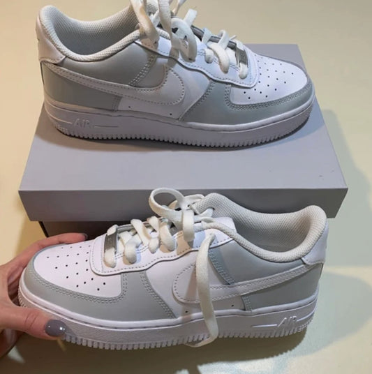 Custom Sneaker AF1 Light Grey - bbydesignsco